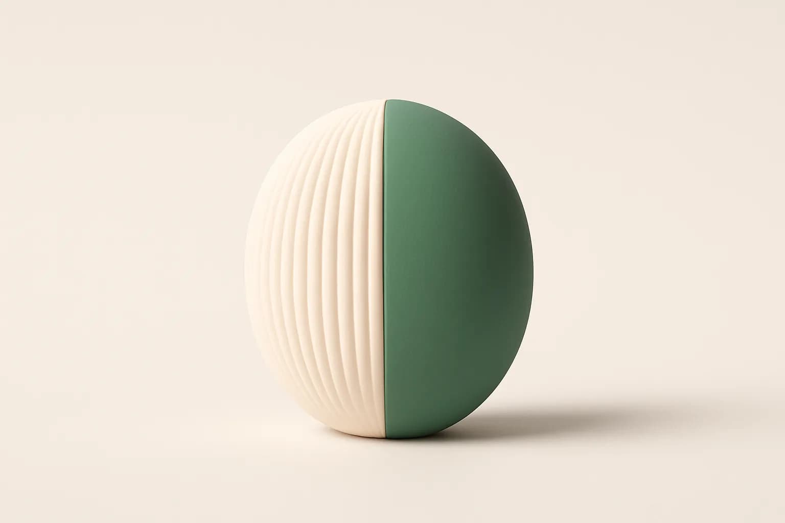 Illustratie van een vorm die half ruw en half glad is, bij het artikel over een 3D-print nabewerken