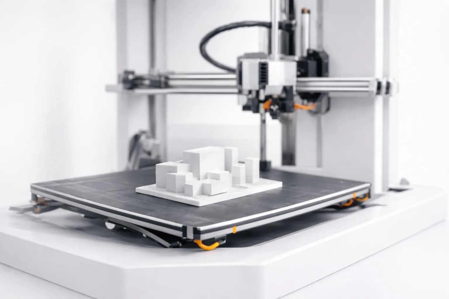 Close-up van een 3D-geprint maatwerkonderdeel