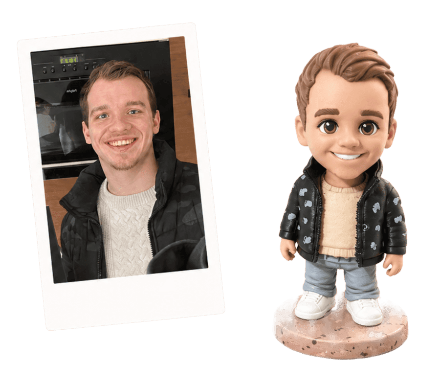 Persoonlijke 3D-geprinte Mini-Mij figurine