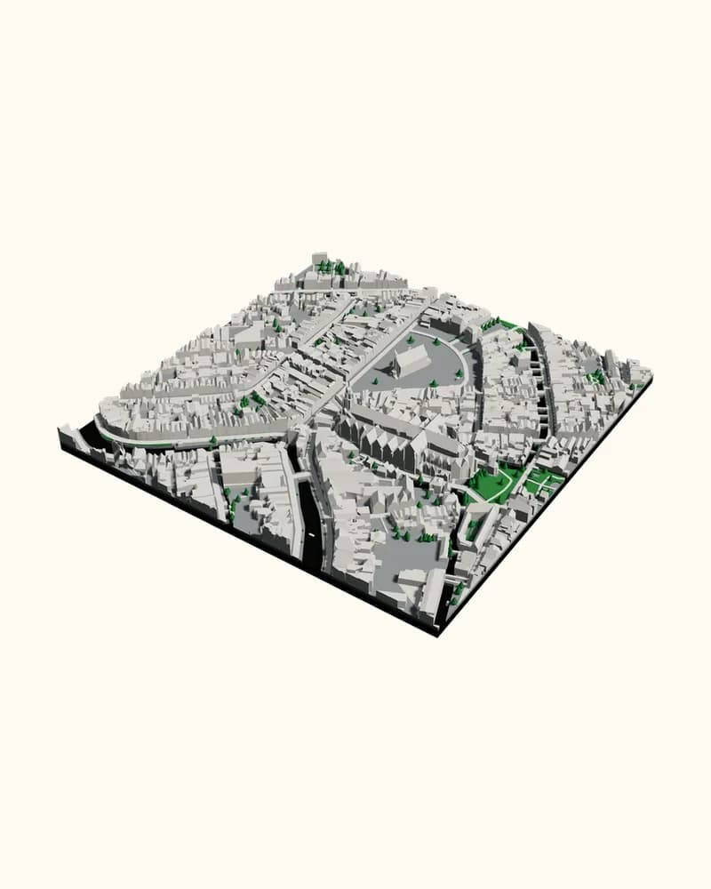 3D-geprint stadsmodel van Gouda, rond Markt 1