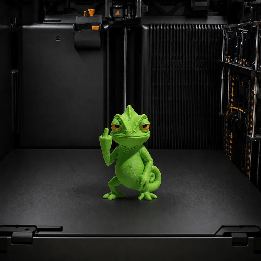 Speelse Chameleon Wanddecoratie