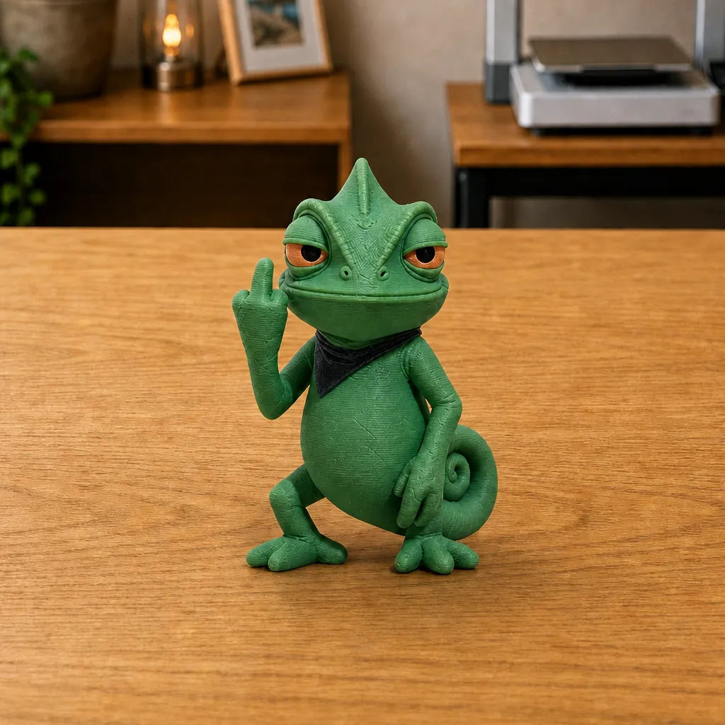 Gekke Kameleon Figurine